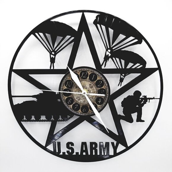 SPOT51.COM Other - ARMY vinyl record clock birthday gifts